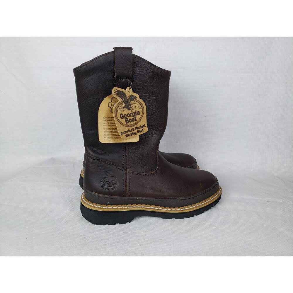 Georgia Boots Giant Wellington 9" Pull-On Work Boots G4274 - Size 8M